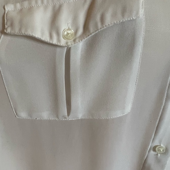 DKNYC White Sheer Button Front blouse. - Picture 8 of 8